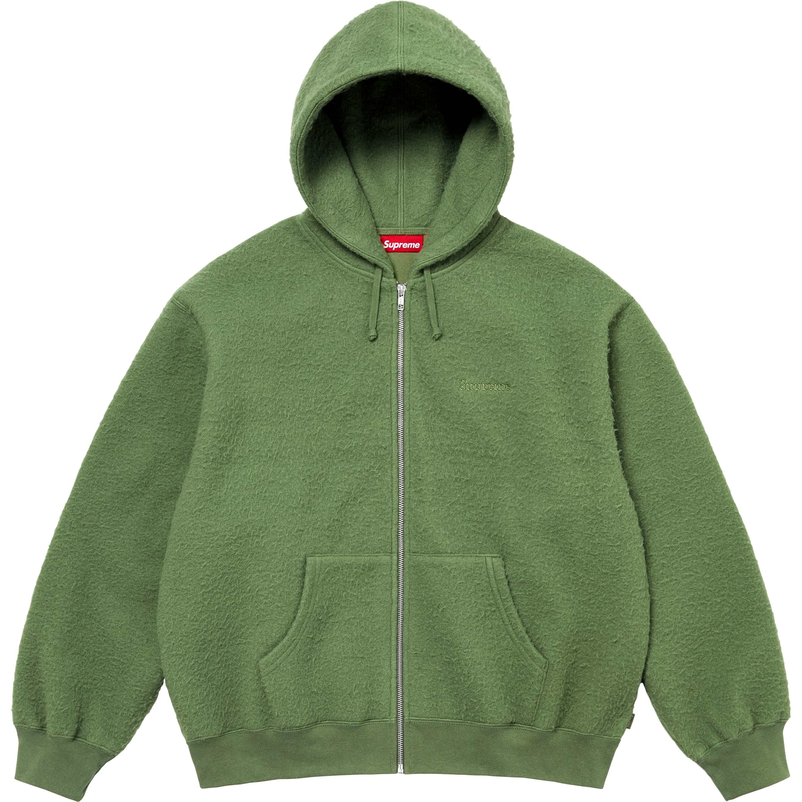 Pilled Zip Up Hooded Sweatshirt view 7